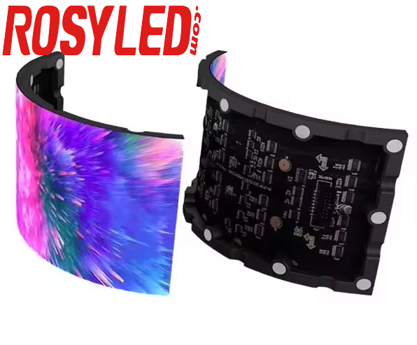 OEM P2.5 Booth Indoor and Outdoor Video Wall Advertising 2.5mm Digital Signage Stage LED Flexible Curved Screen Display
