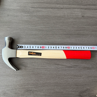 Marteau à griffes en acier à haute teneur en carbone de qualité industrielle 0,25 kg 0,5 kg 0,75 kg, manche en bois multifonctionnel, personnalisable OEM pour