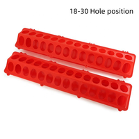Mangeoire à bascule pour volailles, seau d'alimentation au sol pour poulets, canards, oies, 16 trous, mangeoire en plastique pour pigeons