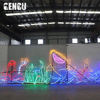 Lumière à motif de dinosaure à LED 3D pour décorations de vacances-Suspendue pour Noël Nouvel An Chinois Nouvel An Ramadan Halloween Diwali