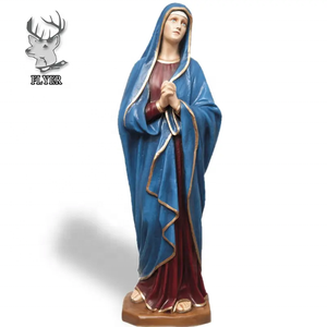 Figuras Católicas de Resina Hechas a Mano a Precio de Fábrica, Escultura de Tamaño Real de la Virgen María en Fibra de Vidrio, Estatuas Religiosas en Venta - Product Image 4