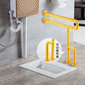 Squat Toilet Grab Bars Stainless Steel Anti-Slip <b>Wall</b> <b>Mounted</b> For Elderly Children Disabled Bathroom Safety Support - Product Image 2