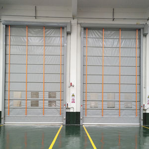 Portes pliantes à grande vitesse adaptées aux portes automatiques à levage et empilage pour ateliers, entrepôts et magasins - Product Image 1