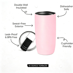 Gobelet isotherme en acier inoxydable, gobelet de voyage, compatible lave-vaisselle, couvercle anti-fuite, garde au chaud et au froid pour le café, le thé, mug personnalisé, cadeau - Product Image 2