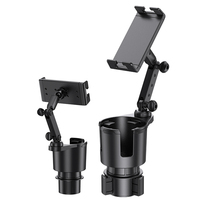 Support de Voiture 2-en-1 Extensible pour Gobelet et Téléphone/Tablette – Grand Support Mobile pour Voiture Facilement Extensible pour PC