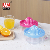Haixin Juicer Plastik Buah Manual, Alat Rumah Tangga Tekan Tangan Kecil Lemon Bepergian Mini
