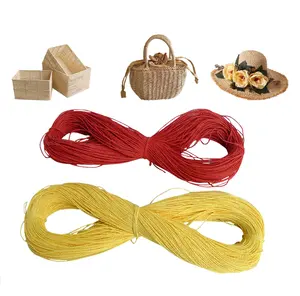 Hot Selling Twisted Paper Raffia Seile 2-lagige Papiers chnur Rafia Seile zum Verpacken von Geschenk boxen