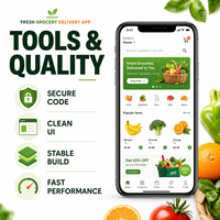 Aplicación de Compras de Comestibles con Entrega a Domicilio Confiable, Desarrollo de Aplicaciones para IOS y Android con Catálogo de Productos y Carrito de Compras LionCreate