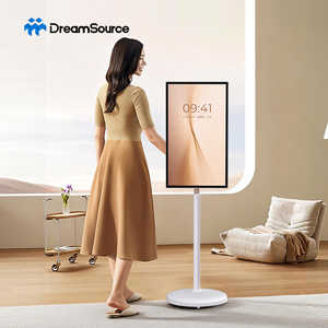 Téléviseur intelligent HD avec diffusion en direct, rotation intelligente, hauteur réglable, Android, batterie intégrée, écran tactile avec interface USB - Product Image 1