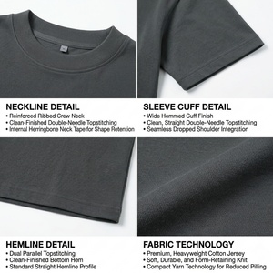 Camiseta deportiva informal de corte regular para hombre, de color sólido, tejido de punto, personalizada, 150 g/m², serigrafiada, camiseta básica. - Product Image 2