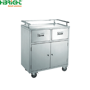 Factory Custom Commercial Food Service Stainless Steel Storage Cart S/S 201/304 Material Mobile Trolley - Product Image 1