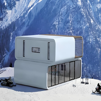 Cabine Apple préfabriquée extérieure respirante, bureau modulaire personnalisé, appartement, salle de bain, cuisine, hôtel de luxe en conteneurs d'acier