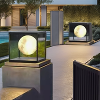 Lampe LED d'extérieur pour poteau de portail de jardin, étanche IP65, en métal, AC 85-265V, pour allée, aménagement paysager, sécurité et décoration