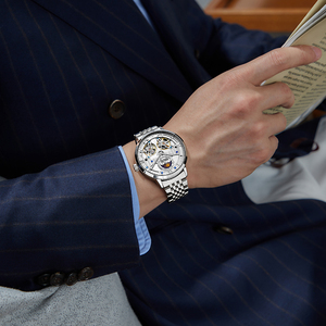 <span class=keywords><strong>Orologi</strong></span> Meccanici Automatici Mark Fairwhale per Uomo, Alta <span class=keywords><strong>Qualità</strong></span>, Tourbillon, Piccoli <span class=keywords><strong>Orologi</strong></span> da Polso Impermeabili, <span class=keywords><strong>Orologi</strong></span> Scheletrati FW-6023 - Product Image 6