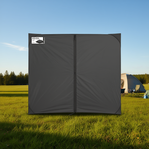 Pared lateral de tienda de campaña de color antracita, 2 piezas con cremallera, accesorios para tiendas de campaña para fiestas al aire libre D0100HHHTE2 - Product Image 2