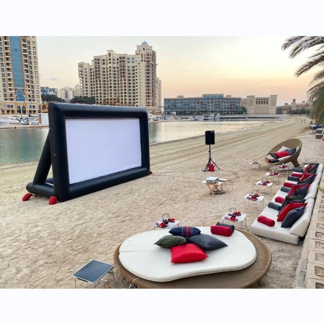 Popular Inflatable Tv Screen Outdoor Screen Projector for Watching TV Soccer Game and Movie Airtight Inflatable Movie Screen