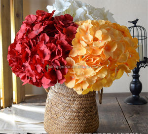 C-223 Accessoires de photographie de mariage en intérieur, vente en gros d'usine, fleurs artificielles en soie couleur champagne, bouquet d'hortensias artificiels à 5 têtes - Product Image 4