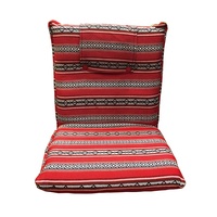 Chaise de sol arabe en tissu saoudien/sadu avec support arrière pliable Chaise de sol arabe pliante pour la méditation