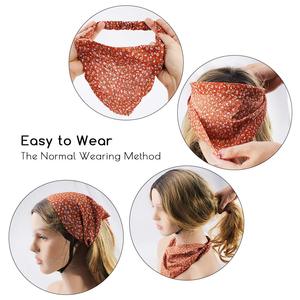 Elastico testa <span class=keywords><strong>Bandana</strong></span> per le donne ragazze accessori per capelli sciarpa per capelli fascia per capelli bandane per capelli - Product Image 5