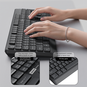 En stock, clavier sans fil Lenovo KN260 - 104 touches, connexion 2.4G+, mode veille intelligent, multi-systèmes pour le jeu et le bureau - Product Image 5