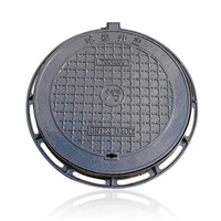 Couvercle de regard carré en fonte ductile B125 pour égouts sanitaires avec traitement de surface plaqué EN124, couleur personnalisée