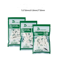 Filtre à papier à rouler en charbon actif naturel de coque de noix de coco multi-tailles 5.3/6/7/8/9mm personnalisé avec capuchon en céramique et acétate