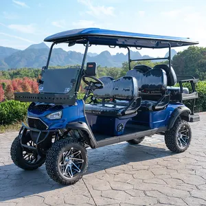 New Lithium Battery Golf Cart 6 Seat Powerful Long Range 48v Ac Go Kart For Sale