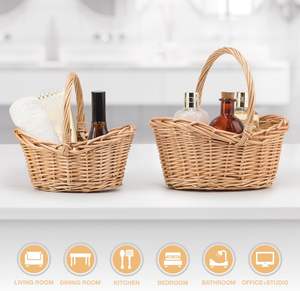 भंडारण विलो बास्केट 2 का सेट - Product Image 5