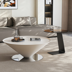 Table basse moderne italienne minimaliste en acier en forme de <span class=keywords><strong>soucoupe</strong></span> volante pour petits salons – Mobilier de maison haut de gamme - Product Image 5