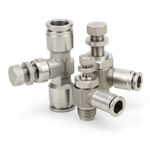 Conector Neumático de Acero Inoxidable 304 Sayu, Válvula de Conexión Rápida para Cilindro, Control de Velocidad, Regulación de Flujo, Válvula de Estrangulación - Product Image 2