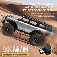 WLtoys 184023 Voiture de montagne électrique 4x4 à l'échelle 1/18 avec boîte de vitesses mécanique, GPS et commutation métallique entre les vitesses basse et haute, 4 roues motrices, pour la route