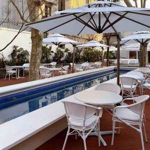 Personalizada al aire libre jardín Hotel restaurante silla cuerda de aluminio terraza impermeable muebles para mesas y sillas al aire libre - Product Image 4