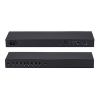 Boîtier en profilé aluminium Kansung K800GE-1U, serveur rack 1U, mini PC, Intel Core I3/i5/i7, 8 ports LAN, pare-feu, origine Guangdong