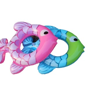 Flotador de Peces Pequeños, Inflable de PVC con Forma de Pez de Dibujos Animados para Niños, Juego Acuático, Flotador de Playa, Talla Única - Product Image 3