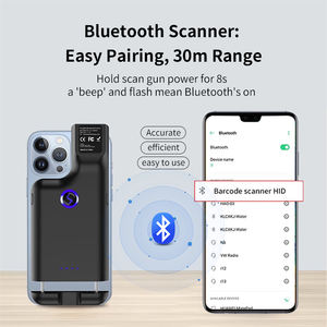 Lecteur de codes-barres à clip personnalisé BT 2.4G Lecteur de codes-barres sans fil Lecteur de codes-barres USB à clip arrière Lecteur de codes <span class=keywords><strong>QR</strong></span> pour téléphone portable - Product Image 2