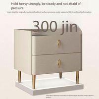 Meubles de chambre modernes et simples, tables de chevet en ardoise de luxe léger pour chambre à coucher et salon