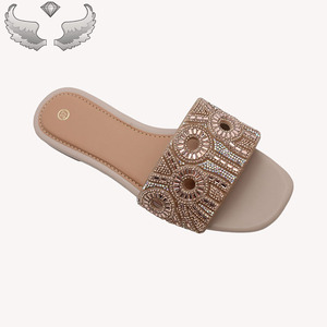 Sandales et pantoufles pour femmes de haute qualité, élégantes et scintillantes, avec strass, marque privée - Product Image 3