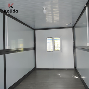 Kolida 20ft thép <span class=keywords><strong>container</strong></span> nhà nhanh chóng cài đặt z-gấp thiết kế prefab có thể gập lại Tiny di động tạm thời ký túc xá cho khách sạn - Product Image 5