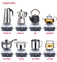Kompor listrik Mini multifungsi, kompor pemanas Mini untuk Pot Moka & ketel teh rumah tangga
