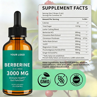 60 ml – Mélange 12-en-1 d'extrait de berbérine en gouttes liquides orales – Antioxydant, soutien immunitaire et digestif, supplément riche en protéines pour