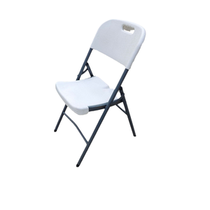 כיסאות גינה מתקפלים מודרניים לבנים מ-HDPE, ניידים וקלים, לשימוש חיצוני, לפארק, לאירועים, לחתונות ומסיבות. - Product Image 3