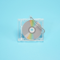 Porte-clés personnalisé en acrylique mini NFC, porte-clés vierge pour album musical numérique, boîte cadeau DIY pour disque vinyle Kpop