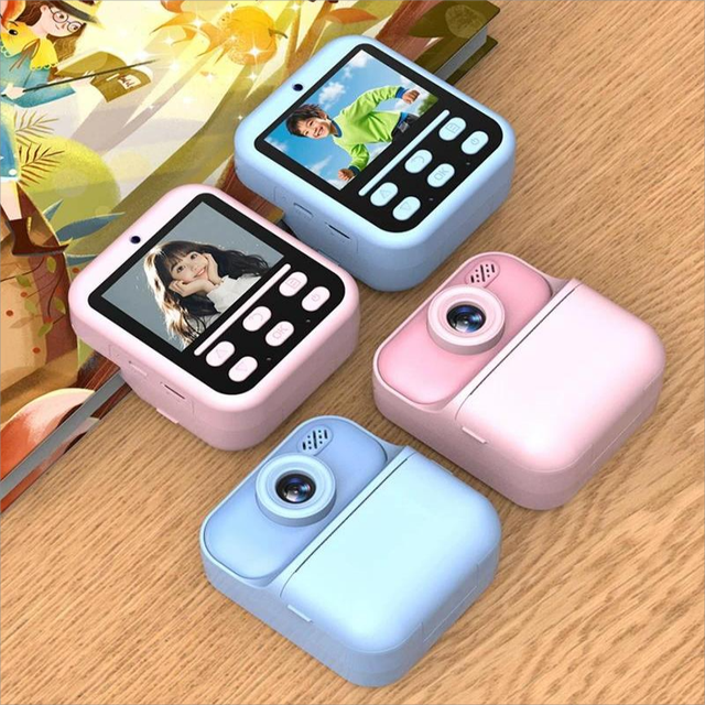 Children Thermal Instant Printer 1080P HD Kids Toy Printing Camera with Digital Zoom 1300mAh Battery & Color Paper Optional