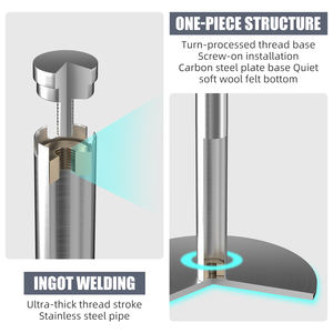 Müze, Havaalanı, Otel için Taşınabilir 1000mm Galvanizli Kalabalık Kontrol Direği Bariyeri Kuyruk Sütunu - Product Image 4