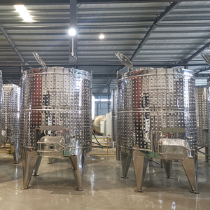 Cuve de fermentation sous pression à double enveloppe en acier inoxydable pour la production d'alcool 2000L, refroidissement au glycol pour <span class=keywords><strong>cidre</strong></span> de poire - Product Image 1