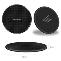 Chargeur sans fil universel 15W à charge rapide pour iPhone 17 16 15 Pro Max, Samsung, Xiaomi