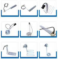 Tube de chauffage par immersion chauffant revêtu de PTFE 380V 2500W personnalisable pour liquides corrosifs