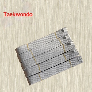 Cintura Taekwondo Colorata in Poliestere per Arti Marziali e Autodifesa, Cintura da Allenatore - Product Image 6