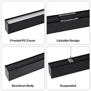 Hot Sale Commercial LED Linear Light <strong>Fixture</strong> 30W 60W 600mm 1200mm 2ft 4ft Square Shape Suspended Linkable Led <strong>Lighting</strong> - Product Image 2