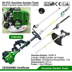 29.7CC Petrol Power Grass Cutter 4 in 1 Multi Farm Garden Tools Set Gas Grass String Trimmer Machine Kit Gasoline Brush Cutters - Product Image 3